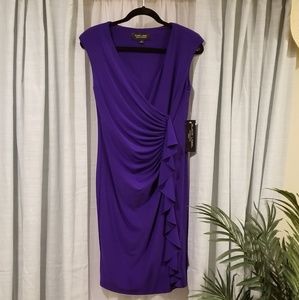 Evan-Picone Black Label Regal Purple Dress Size 6